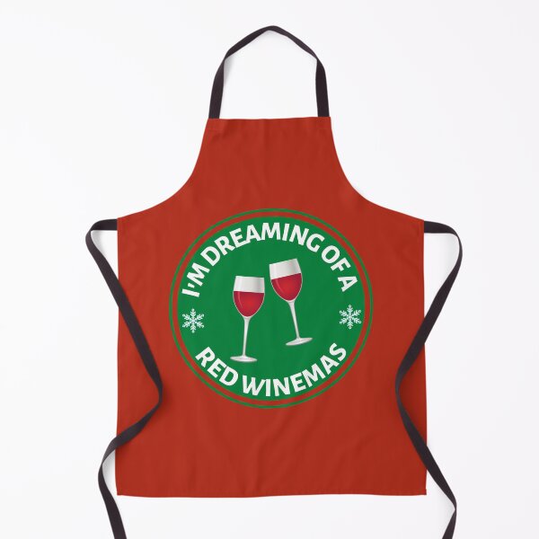 Item preview, Im Dreaming of a Red Winemas (Green) - Funny Red Wine Puns - Christmas Gift for Wine Lovers who like alcoholic jokes designed and sold by CaitU.