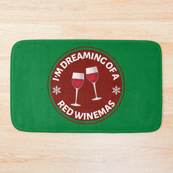 Item preview, Im Dreaming of a Red Winemas (Red) - Funny Red Wine Puns - Christmas Gift for Wine Lovers who like alcoholic jokes designed and sold by CaitU.