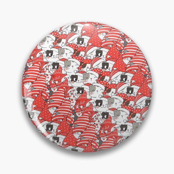 Item preview, Fun Santa Kitties Pattern Version II designed and sold by nouveaudecor.