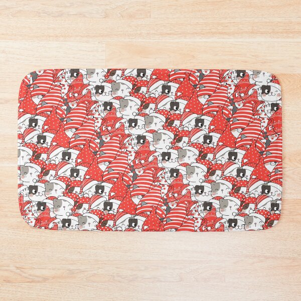 Item preview, Fun Santa Kitties Pattern Version II designed and sold by nouveaudecor.