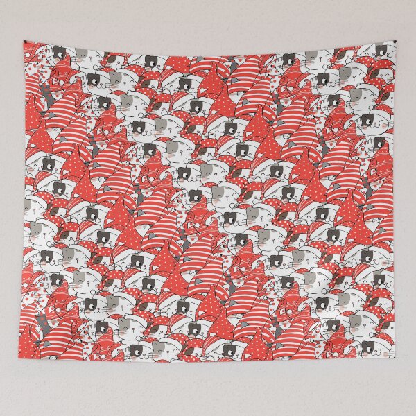 Item preview, Fun Santa Kitties Pattern Version II designed and sold by nouveaudecor.