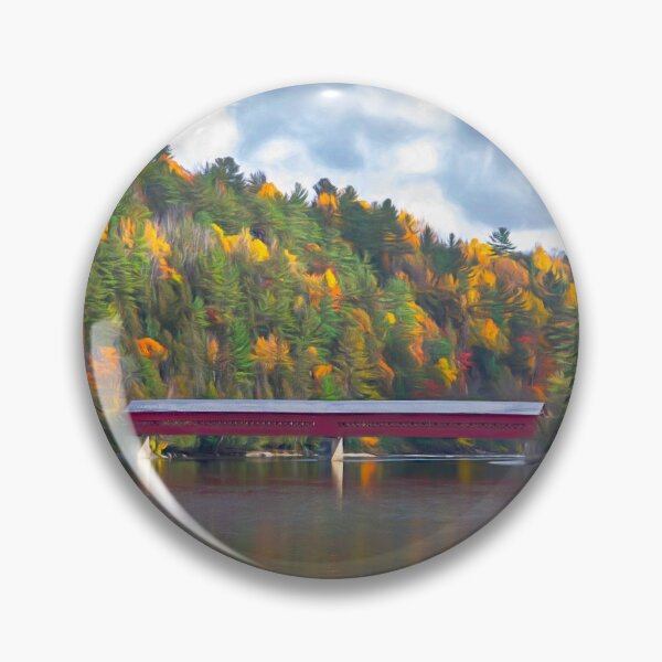 Item preview, Wakefield Covered Bridge in Autumn designed and sold by James Cumming.