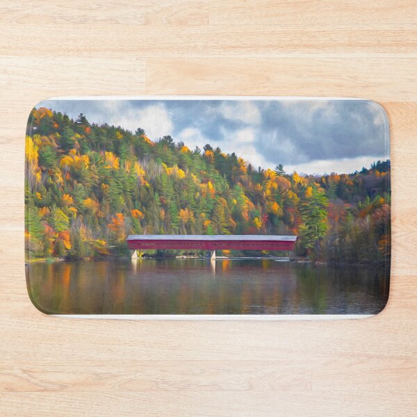 Item preview, Wakefield Covered Bridge in Autumn designed and sold by James Cumming.