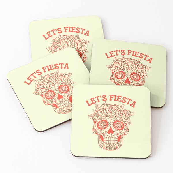Item preview, Let's fiesta_Cinco de Mayo Party Floral Skull Gift designed and sold by mayamay0.
