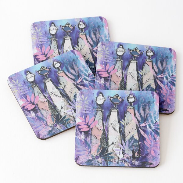 Item preview, African Tribal Women Pink Purple designed and sold by Artbyirina.