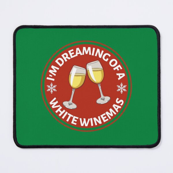 Item preview, Im Dreaming of a White Winemas (Red) - Funny White Wine Puns - Christmas Gift for Wine Lovers who like alcoholic jokes designed and sold by CaitU.