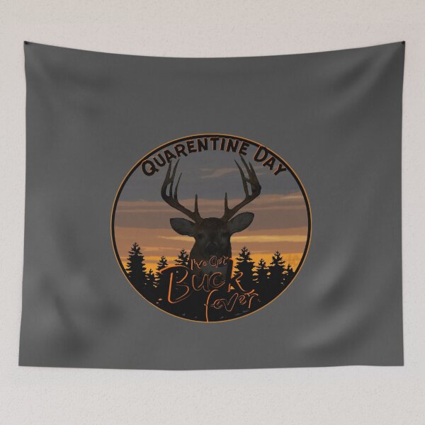 Item preview, Buck Fever, Retro Whitetail Buck Deer Hunting Design designed and sold by LifeCrush.