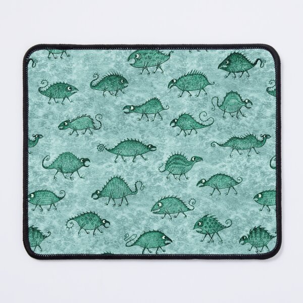Item preview, Monster pattern 3 (teal) designed and sold by Vincent Briggs.