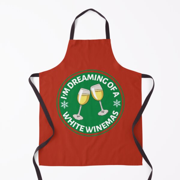 Item preview, Im Dreaming of a White Winemas (Green) - Funny White Wine Puns - Christmas Gift for Wine Lovers who like alcoholic jokes designed and sold by CaitU.