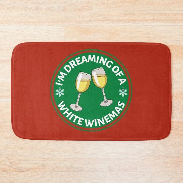 Item preview, Im Dreaming of a White Winemas (Green) - Funny White Wine Puns - Christmas Gift for Wine Lovers who like alcoholic jokes designed and sold by CaitU.