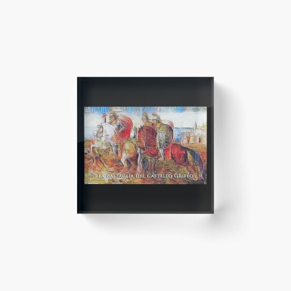 The Battle of Castello Grifeo Acrylic Block