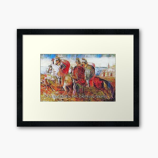 The Battle of Castello Grifeo Framed Art Print