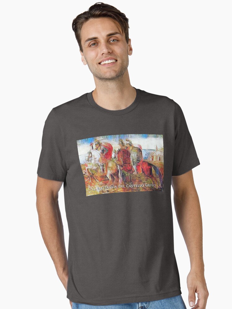 Thumbnail 2 of 7, Essential T-Shirt, The Battle of Castello Grifeo designed and sold by EyeMagined.