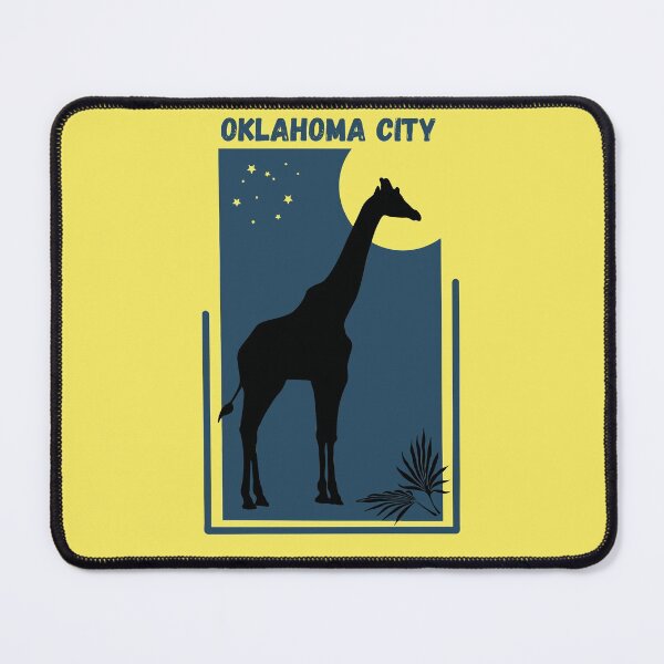 Item preview, Oklahoma City in Oklahoma, United States - Zoo Destination Vintage Style Geometric Modern Poster designed and sold by Vintage-TM.