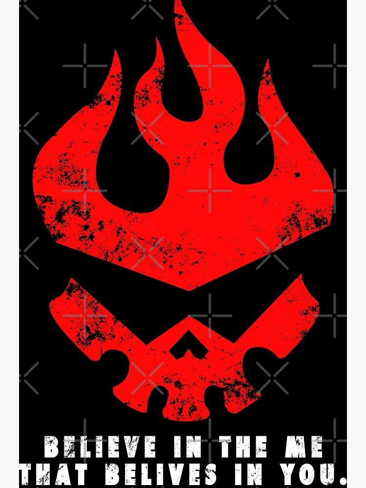 "Gurren lagann Believe in the me that believes in you" Metal Print by