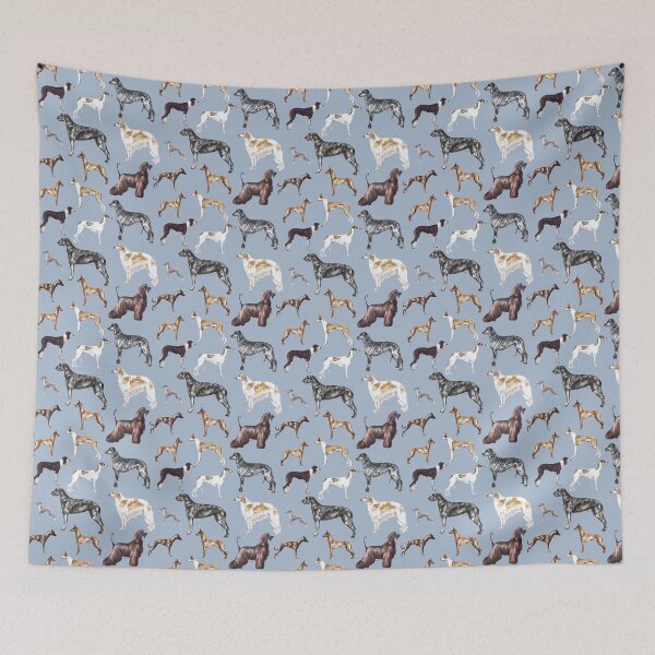 Item preview, Kung Fu Sighting, Fast as Lightning - Sighthound Dog Pattern designed and sold by Amber Westwood.