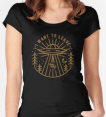 I Want To Leave Women's Fitted Scoop T-Shirt