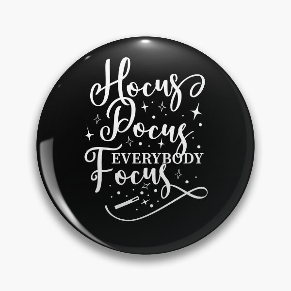 Item preview, Hocus Pocus Everybody Focus - Calligraphy Halloween Magic designed and sold by Respire2020.