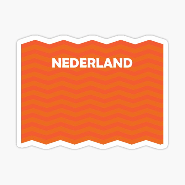 Netherlands Holland Knvb Football Soccer Flag Raised Clear Domed Lens Decal