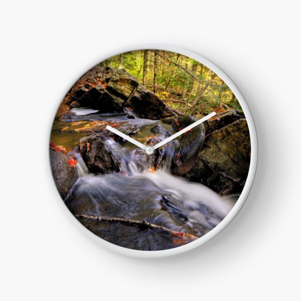 Stream flowing with rocks Clock