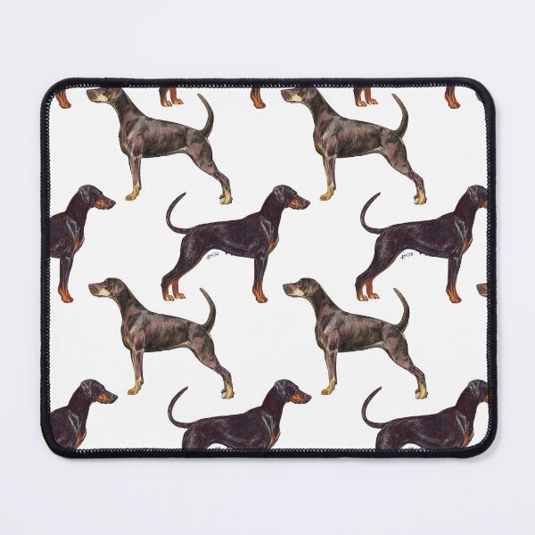 Item preview, White Cliffs of Dober  Dobermann Pinscher Dog Pattern designed and sold by Amber Westwood.