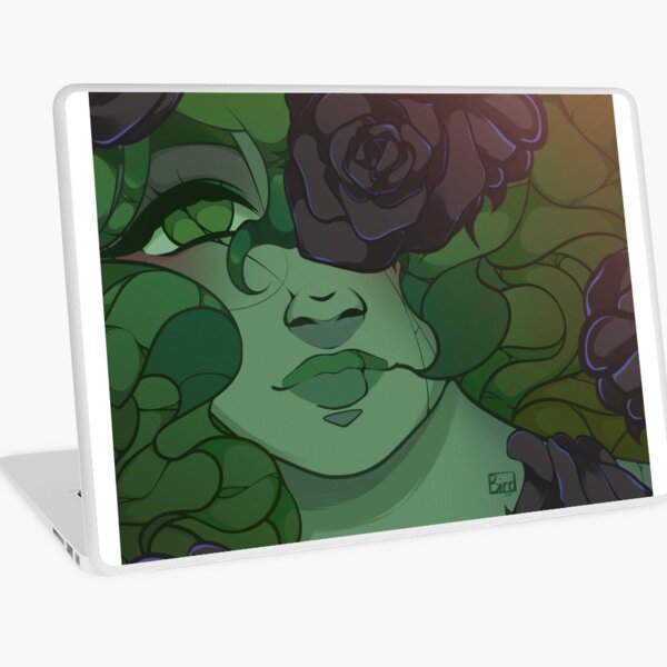 Haunted Garden Rose Laptop Skin