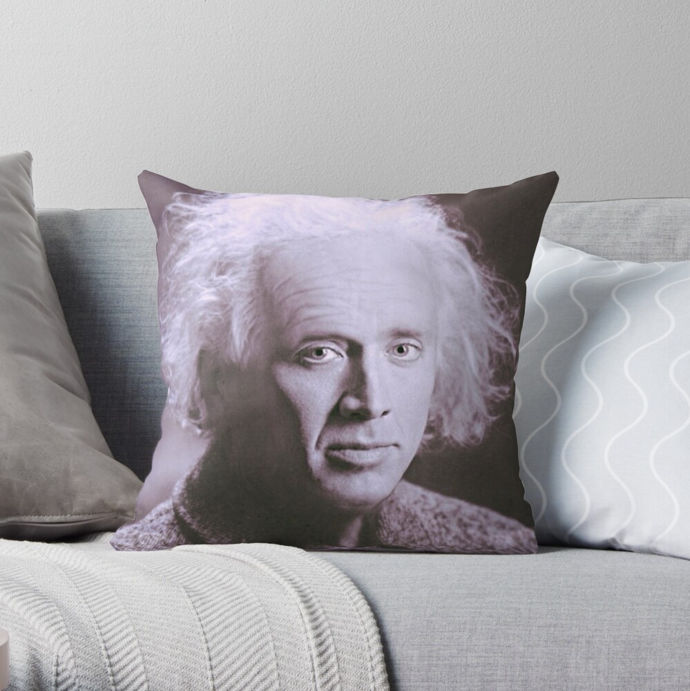 Nicolas Cage - Einstein Throw Pillow
