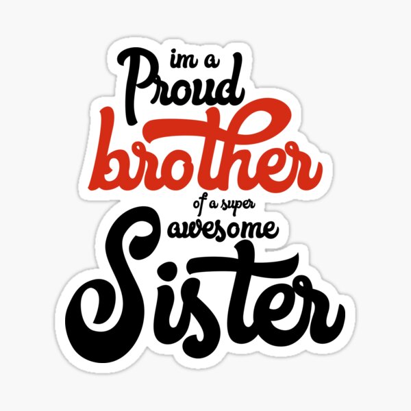 Item preview, Proud Brother Of Awesome  Sister ,Funny Gift for Brother from Sister Birthday designed and sold by DESIGNNOUR.