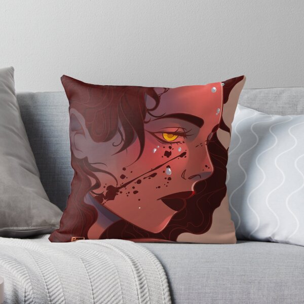 Haunted Bath Throw Pillow