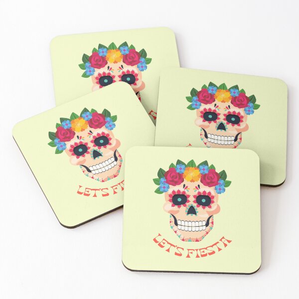 Item preview, Let's fiesta_Cinco de Mayo Funny Party Floral Skull Gift designed and sold by mayamay0.