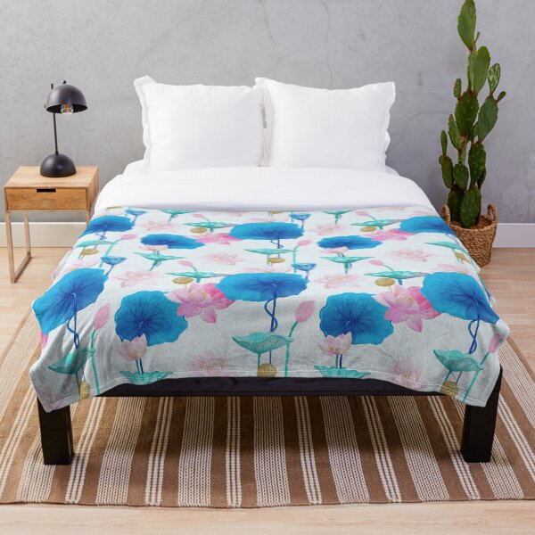 Aperçu de l'œuvre Motif aquarelle Lotus créée et vendue par Dobrix.