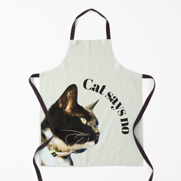 Item preview, Cat Says No Black White designed and sold by DonneeCreations.
