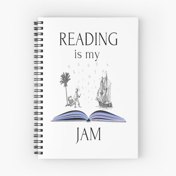 Item preview, Reading is my jam - treasure in books designed and sold by Kinkalow.