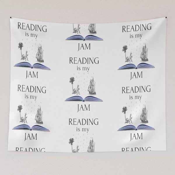 Item preview, Reading is my jam - treasure in books designed and sold by Kinkalow.