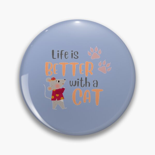 Item preview, Life is Better with a Cat - funny cat and Mouse Premium  designed and sold by LemonMuMu.