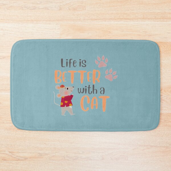 Item preview, Life is Better with a Cat - funny cat and Mouse Premium  designed and sold by LemonMuMu.