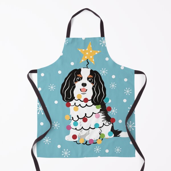 Item preview, Tri Color Cavalier King Charles Spaniel Christmas Tree designed and sold by Lulupainting.