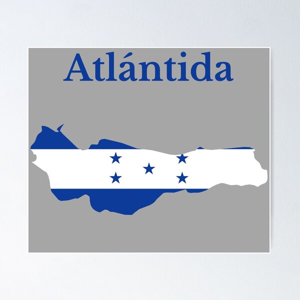 Item preview, Atlantida Department Map Design, Honduras.  designed and sold by marosharaf.