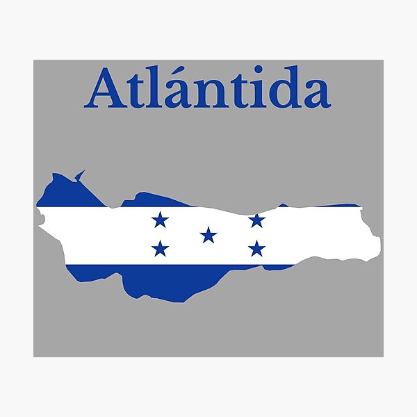 Item preview, Atlantida Department Map Design, Honduras.  designed and sold by marosharaf.