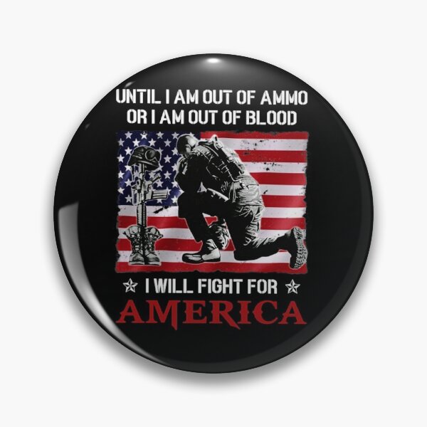Artikelvorschau, Bis ich keine Munition oder kein Blut mehr habe, werde ich für den amerikanischen Veteranenstolz kämpfen entworfen und verkauft von ArronsBooth.