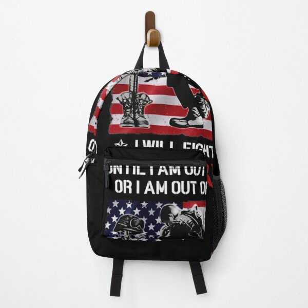 Item preview, Until i am out of ammo or i am out of blood i will fight for america American flag veteran pride designed and sold by ArronsBooth.