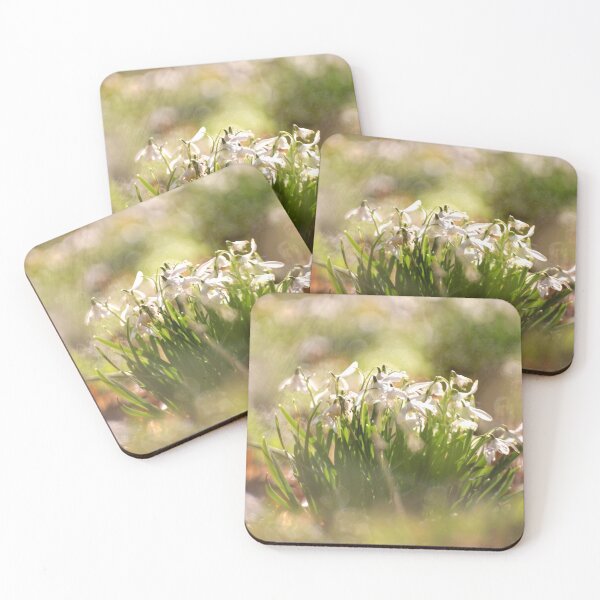 Item preview, Digital photographof sunlit Snowdrop flowers designed and sold by SimonJohnson1.