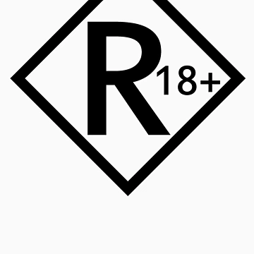 Artwork thumbnail, Letter R = R18+ by SmartTees