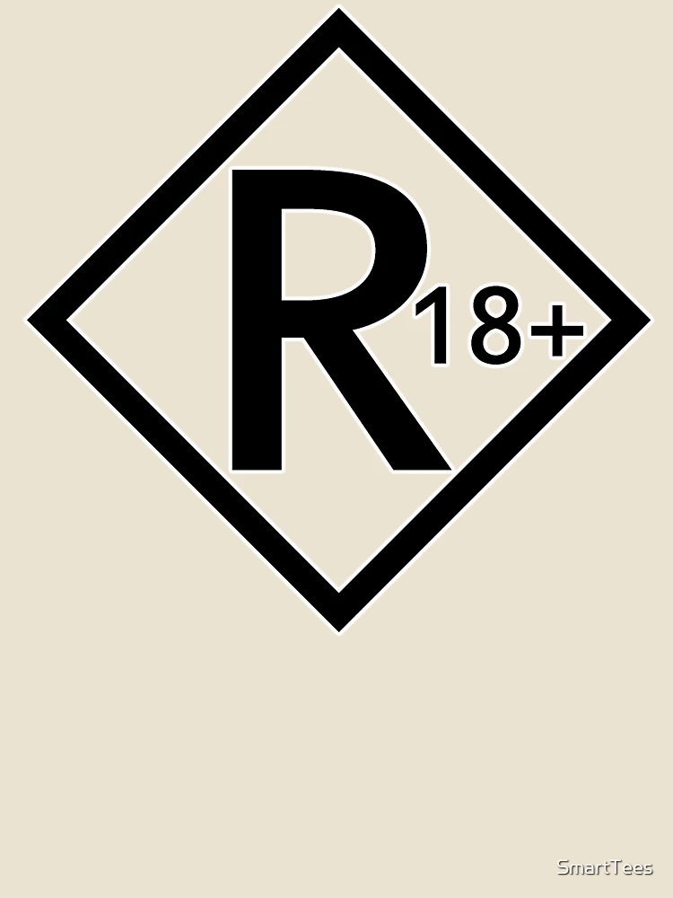 Thumbnail 4 of 4, Relaxed T-Shirt, Letter R = R18+ designed and sold by SmartTees.