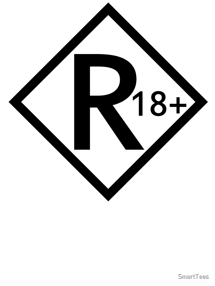 Thumbnail 7 of 7, Oversized T-Shirt, Letter R = R18+ designed and sold by SmartTees.