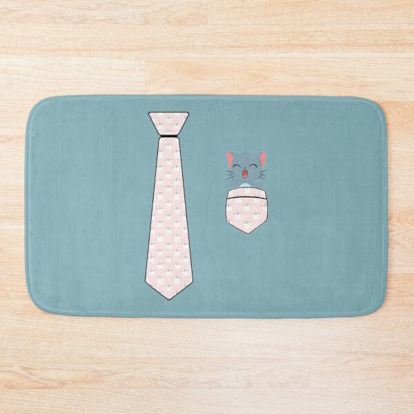 Item preview, Pocket Cat and Necktie. funny kitty kittens lover cute adorable neko meow nyaa purr pawsome joke kaw designed and sold by LemonMuMu.