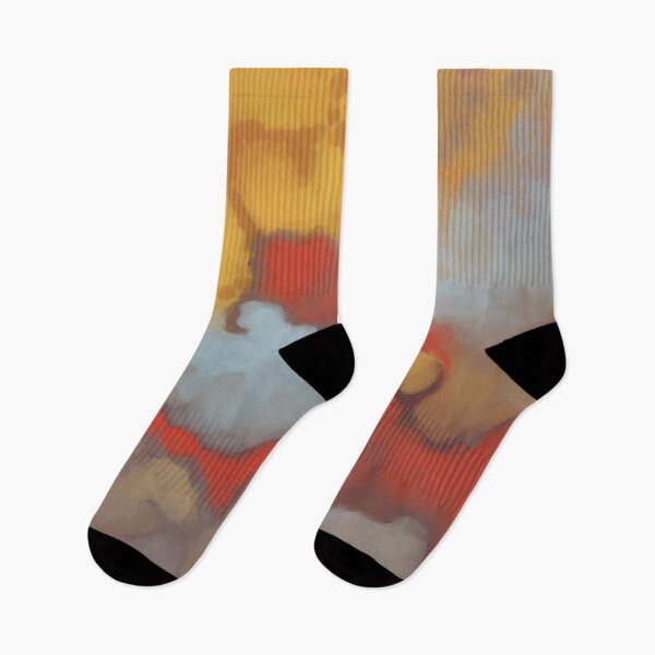 Item preview, Abstract, contemporary, painting, pattern, red, ochre, light grey designed and sold by Svitac.