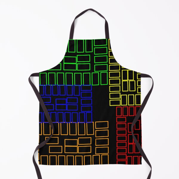 Item preview, Red Yellow Green Blue Orange Abstract Rectangle Neon designed and sold by HydeZero.