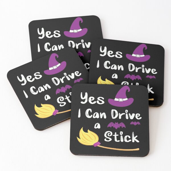 Item preview, Yes I Can Drive a Stick Halloween Witch Stick Broom designed and sold by BF-Designs.