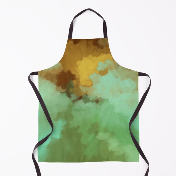 Artikelvorschau, Abstract, contemporary, painting, pattern, teal, yellow, ochre, green entworfen und verkauft von Svitac.